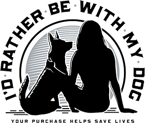 I'd Rather Be With My Dog logo. 